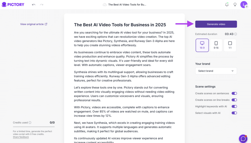 blog to video